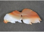 瑪瑙帯留 金魚